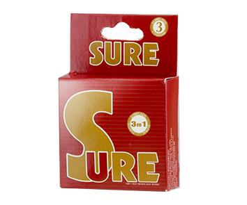 PRESERVATIVO SURE CAJITA X3