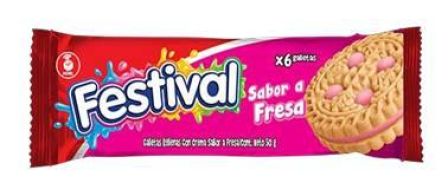 GALLETA FESTIVAL FRESA 50G