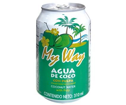 AGUA DE COCO CON PULPA LATA 310ML