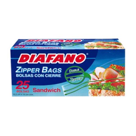 BOLSAS CON CIERRE SANDWICH DIAFANO 16.5X