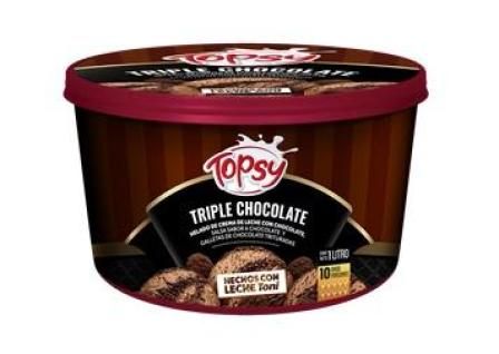 HELADO TRIPLE CHOCOLATE TOPSY 1L