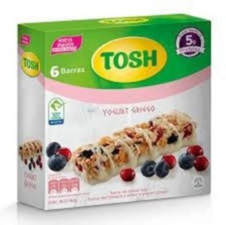 BARRA CEREAL TOSH YOGUR FRUTOS ROJOS 6UD
