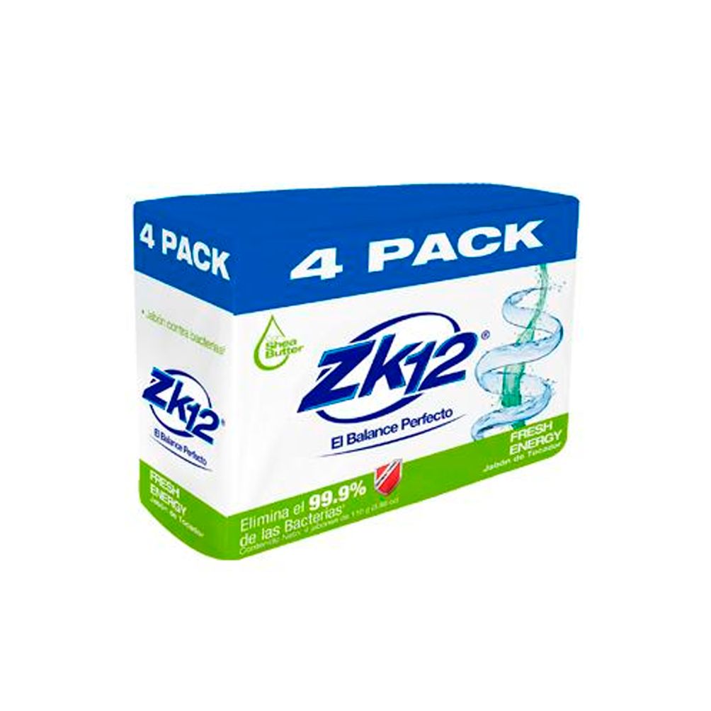 JABON DE TOCADOR ZK12 FRESH ENERGY 4PACK