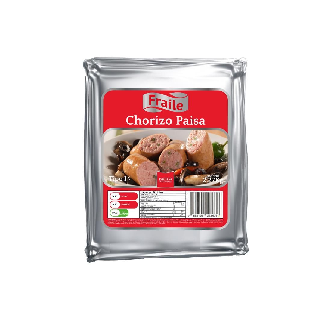 CHORIZO PAISA FRAILES PRECOCIDO 450G F00 - Imagen 2