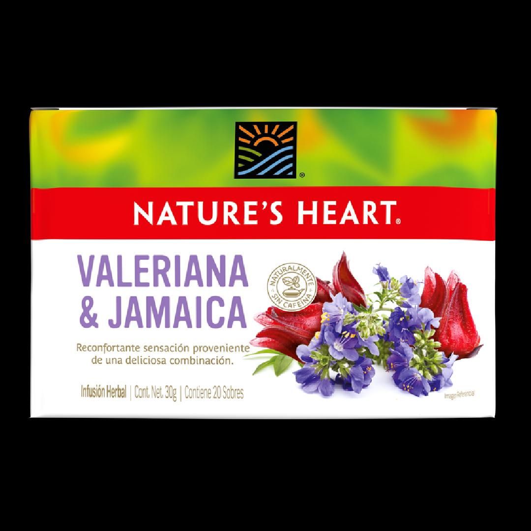 TE VALERIANA Y JAMAICA NATURES HEART 30G