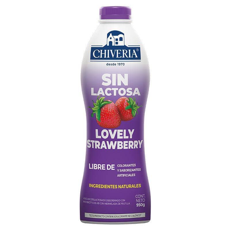 YOGURT DESLACTOSADO FRUTILLA CHIVERIA 95