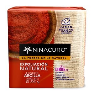 JABON ARCILLA EXFOLIACION NATURAL NINACU