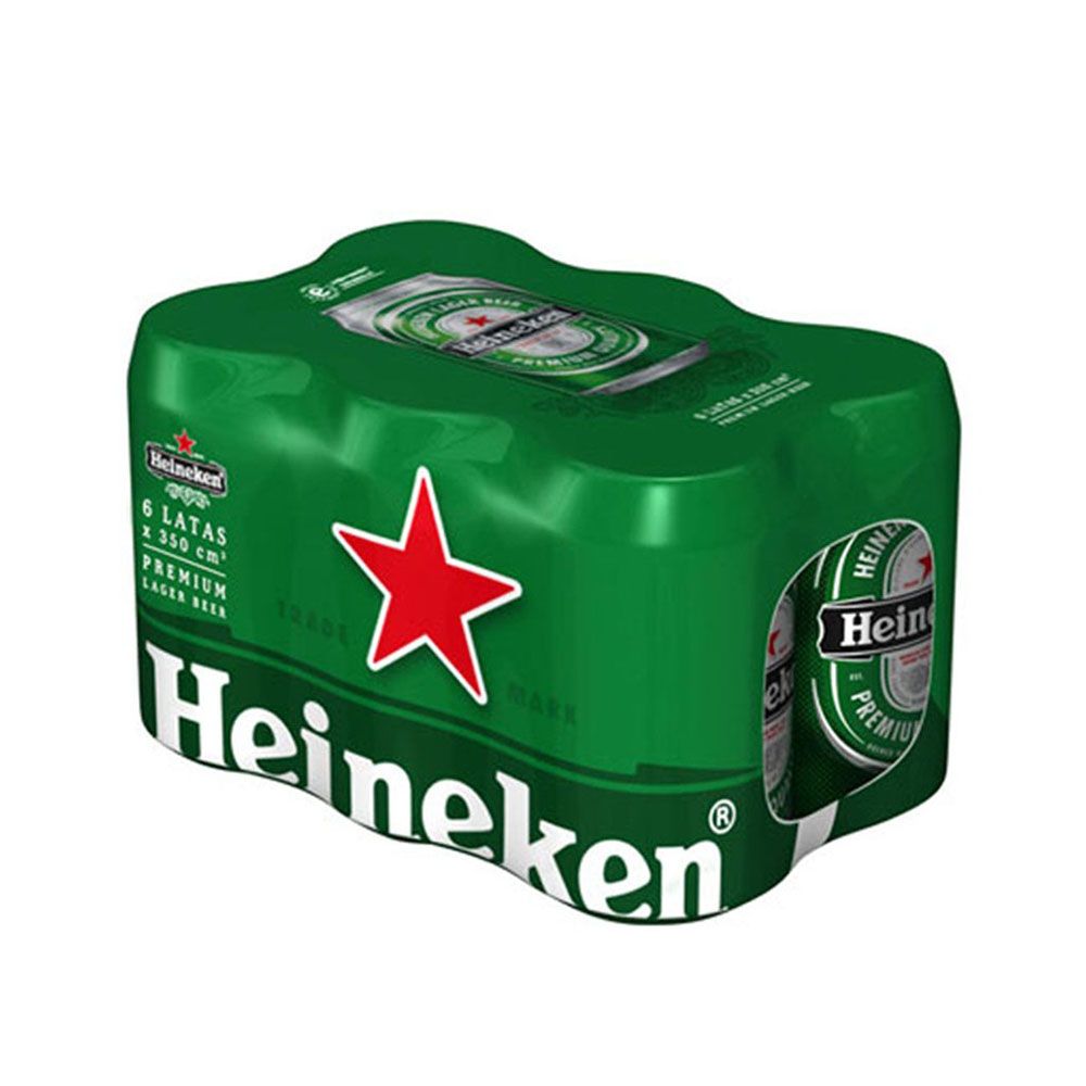 CERVEZA SIX PACK EN LATA HEINEKEN 355ML