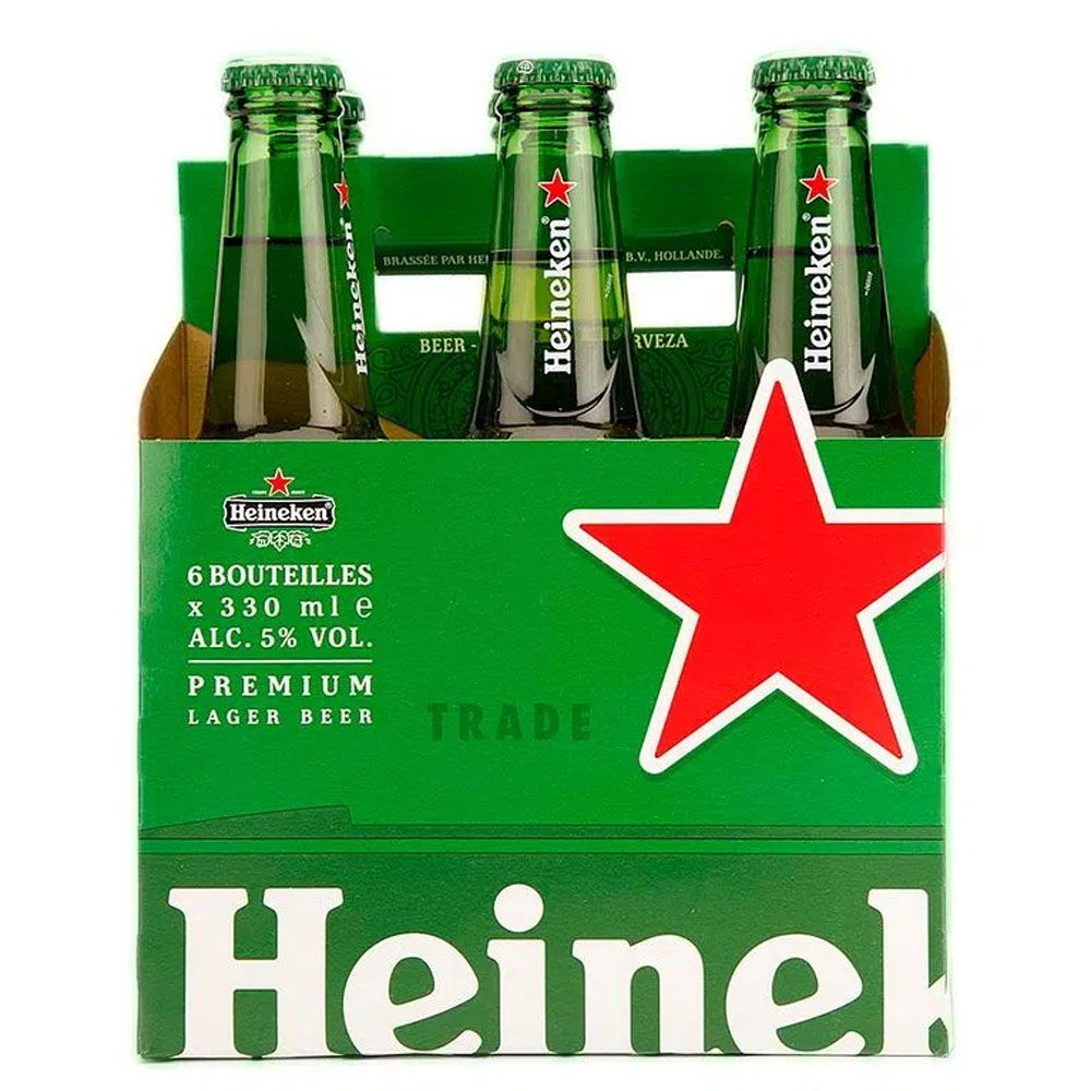 CERVEZA BOTELLA SIX PACK HEINEKEN 330ML