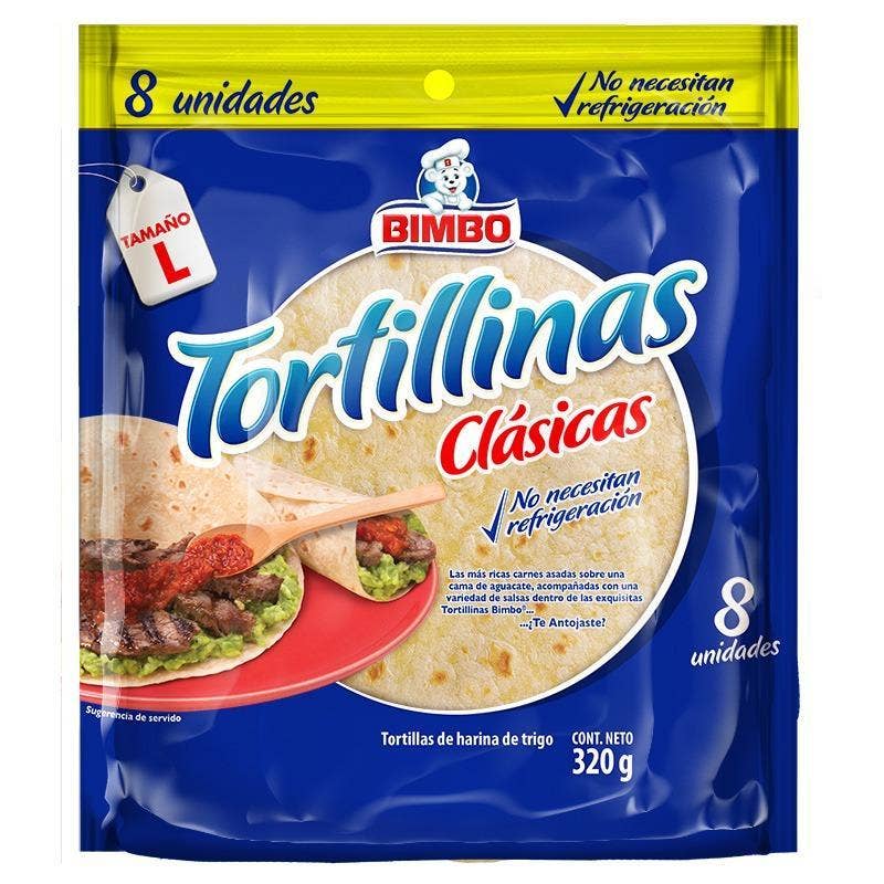 TORTILLINAS CLASICAS BIMBO 320G