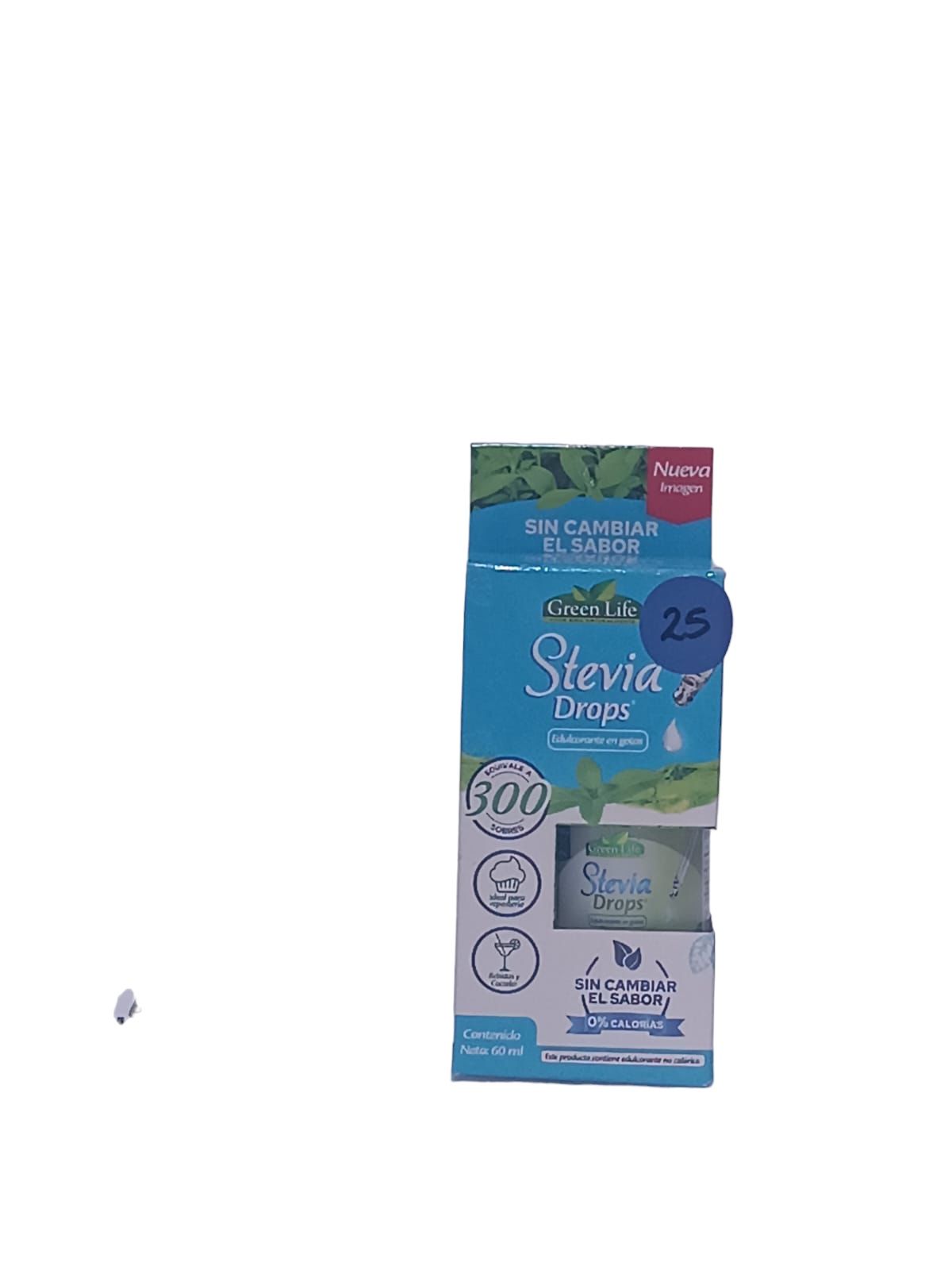 ENDULZANTE STEVIA DROPS GREEN LIFE 60ML