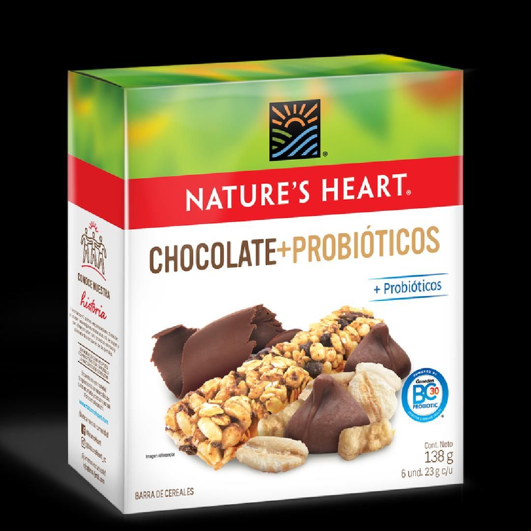 BARRA/CEREAL CHOCOLA+PROBIOTICOS NATURES