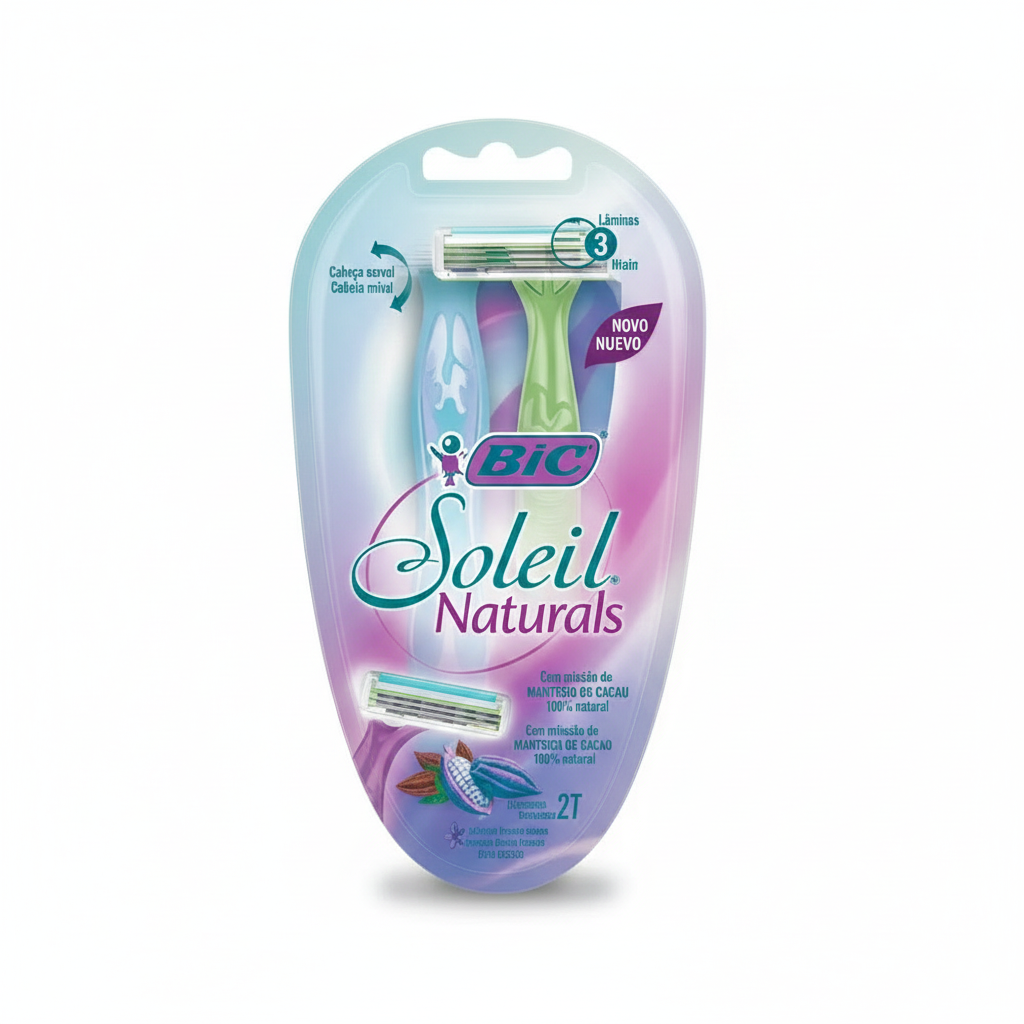 AFEITADORA SOLEIL NATURALS MANTECA DE CA