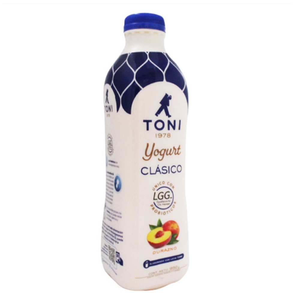 YOGURT CLASICO DURAZNO TONI 950G
