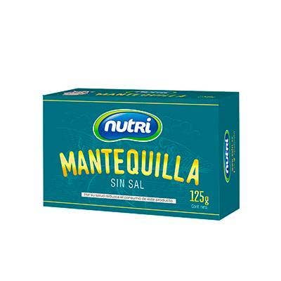 MANTEQUILLA SIN SAL NUTRI 125G