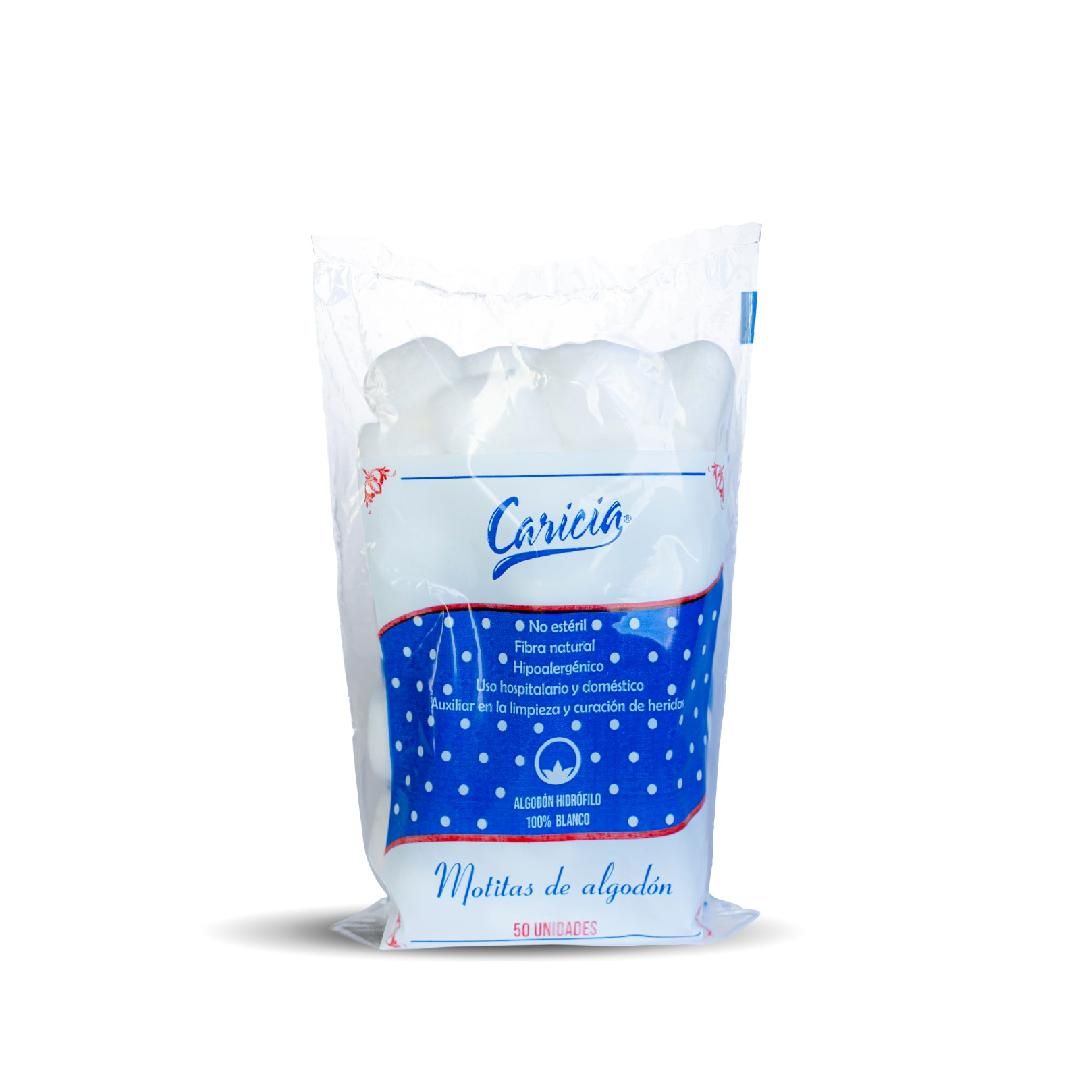 MOTITAS DE ALGODON CARICIA 50UDS