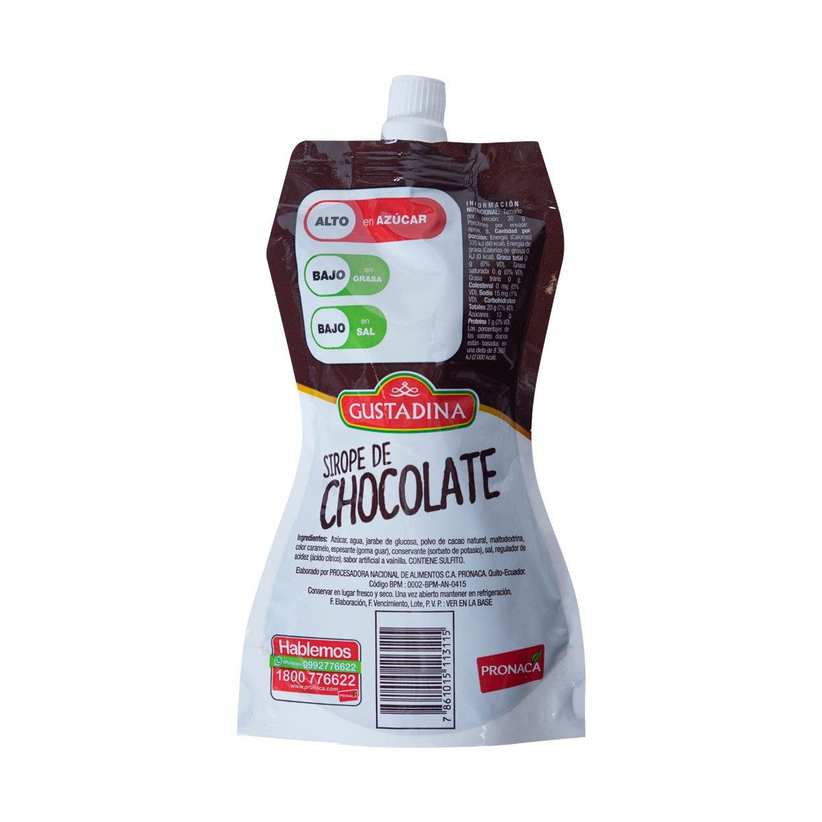 SIROPE DE FRESA GUSTADINA DOYPACK 230 GR - Imagen 2