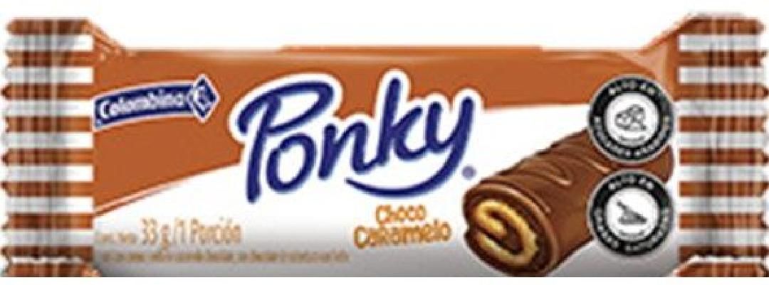 PONKY CHOCO CARAMELO COLOMBINA 33G