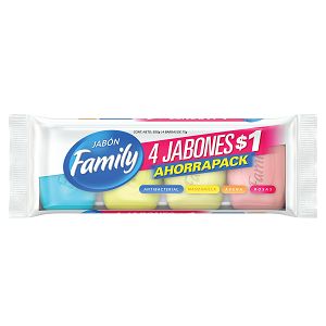 JABON DE TOCADOR SURTIDO FAMILY 4 PACK