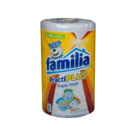TOALLA PRACTI PLUS TRIPLE HOJA FAMILIA 90 UNDS