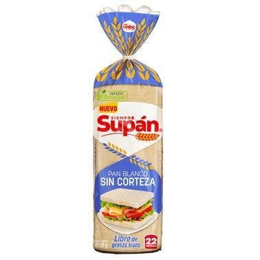 PAN MOLDE BLANCO SIN CORTEZA SUPAN 450G