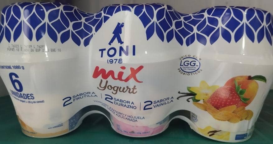 YOGURT MIX TOPPING SURT HOJUELAS 6UDS 72