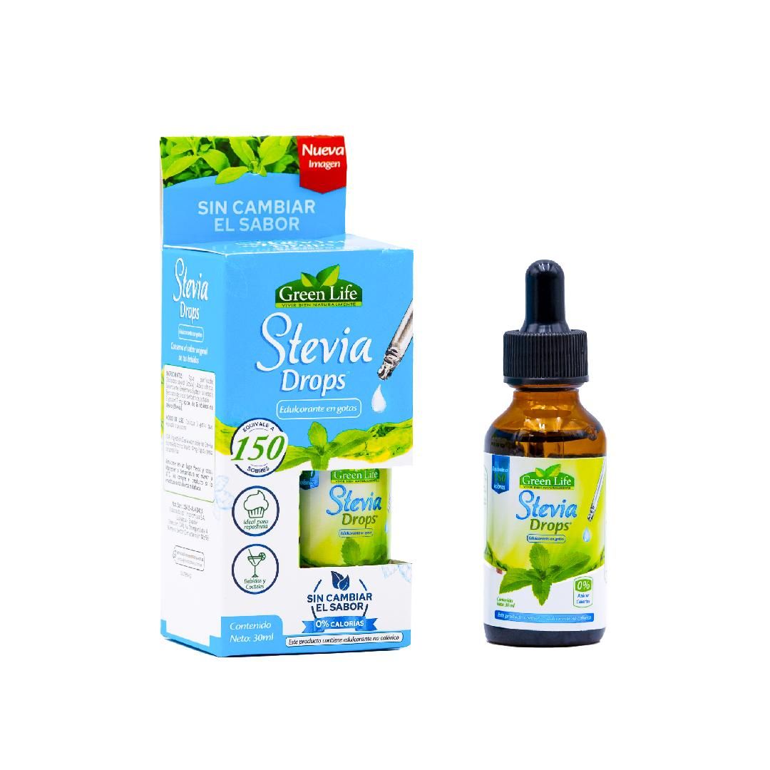 EDULZANTE STEVIA DROPS GREEN LIFE 30ML