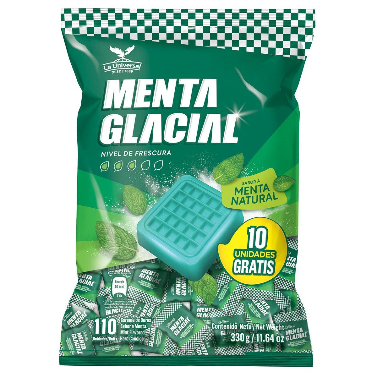 CARAMELO MENTA GLACIAL EXTRA CONT 330G