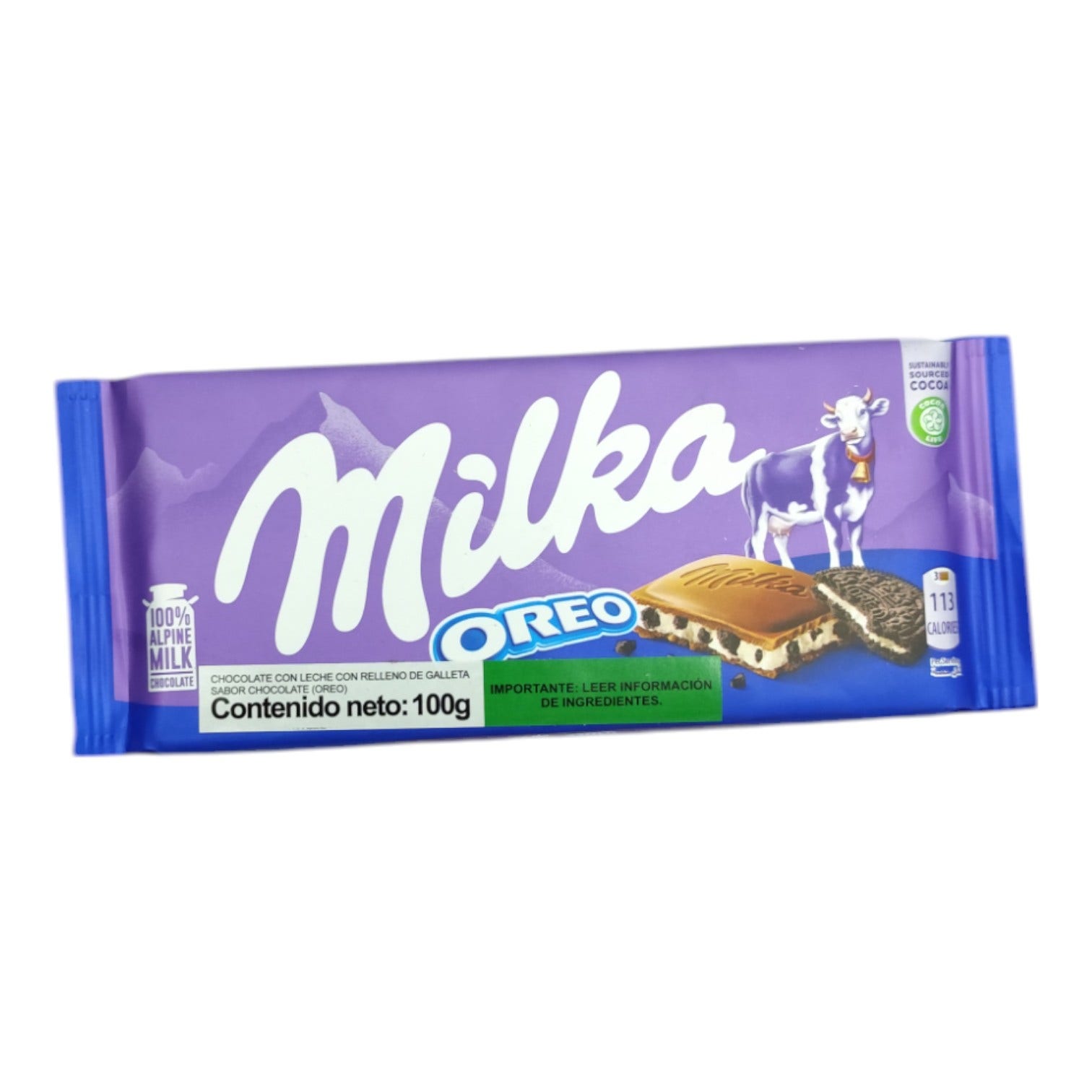 CHOCOLATE CON LECHE OREO MILKA 100G