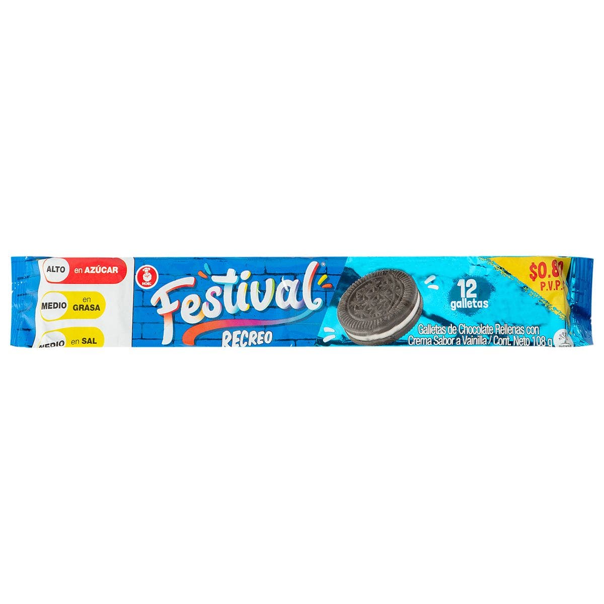 GALLETA FESTIVAL RECREO X12 108G