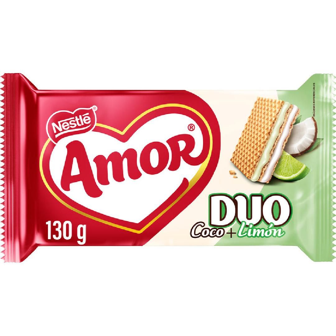 GALLETA WAFER AMOR LIMON COCO 130G