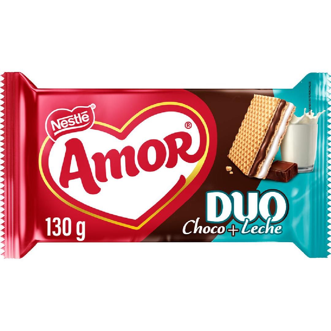 GALLETA WAFER AMOR CHOCO LECHE 130G