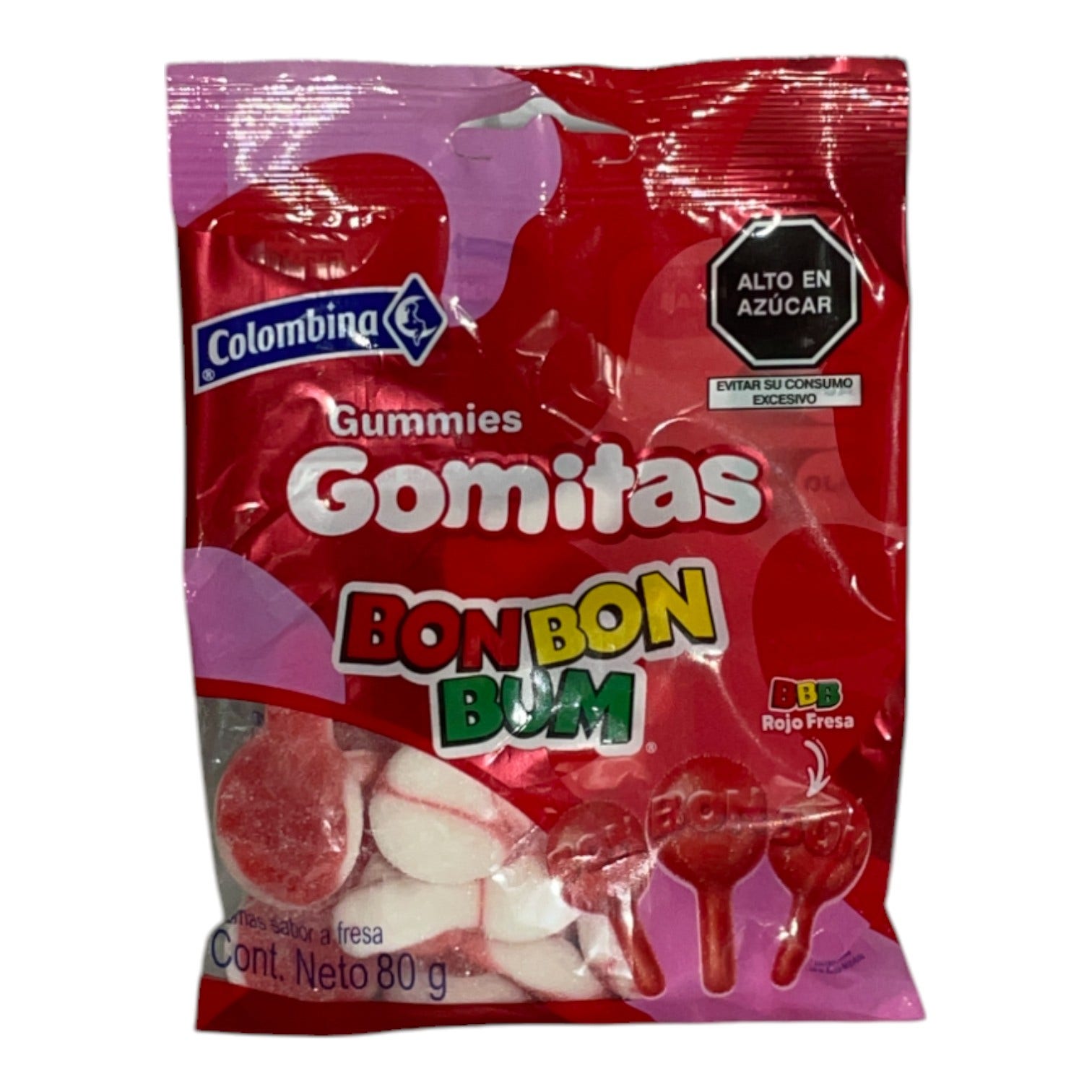 GOMAS BON BON BUM FUNDA 80G