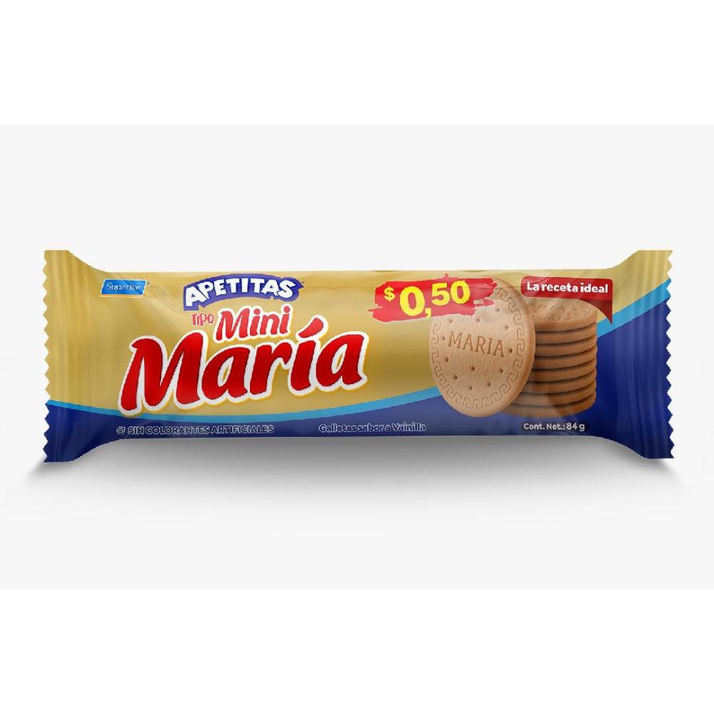 APETITAS TIPO MINI MARIA VAINILLA 28X84G