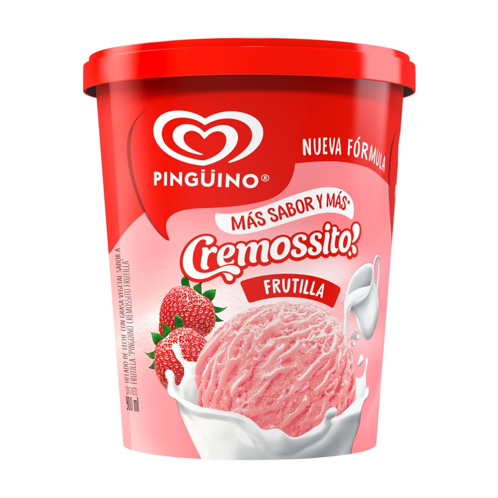 PINGUINO CREMOSSITO FRUTILLA 1X900ML