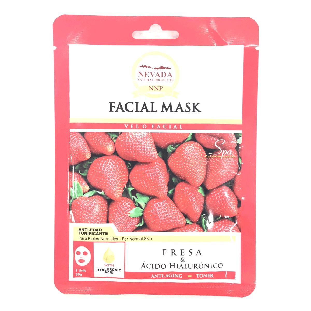 MASCARILLA FACIAL FRESA NEVADA 30G