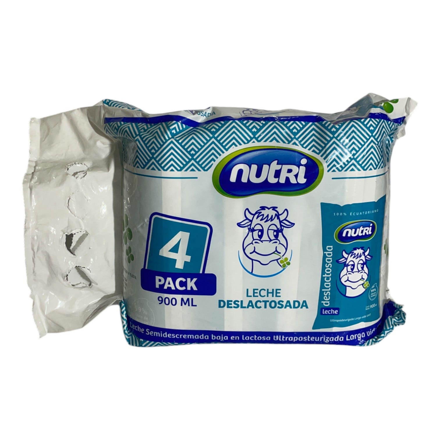 4PACK LECHE UHT DESLACTOSADA POLI 900ML