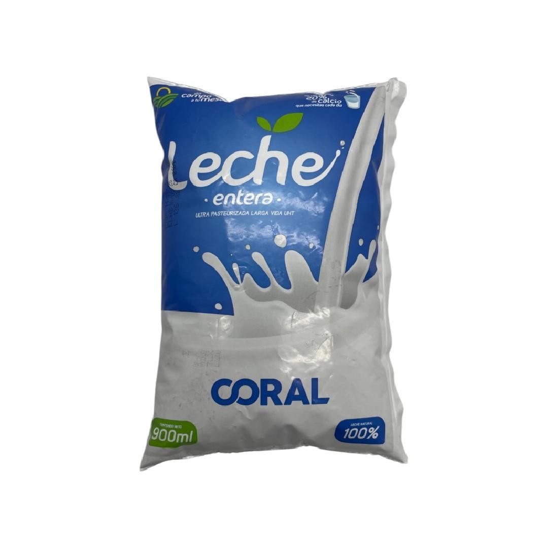 LECHE ENTERA CORAL UHT 900ML