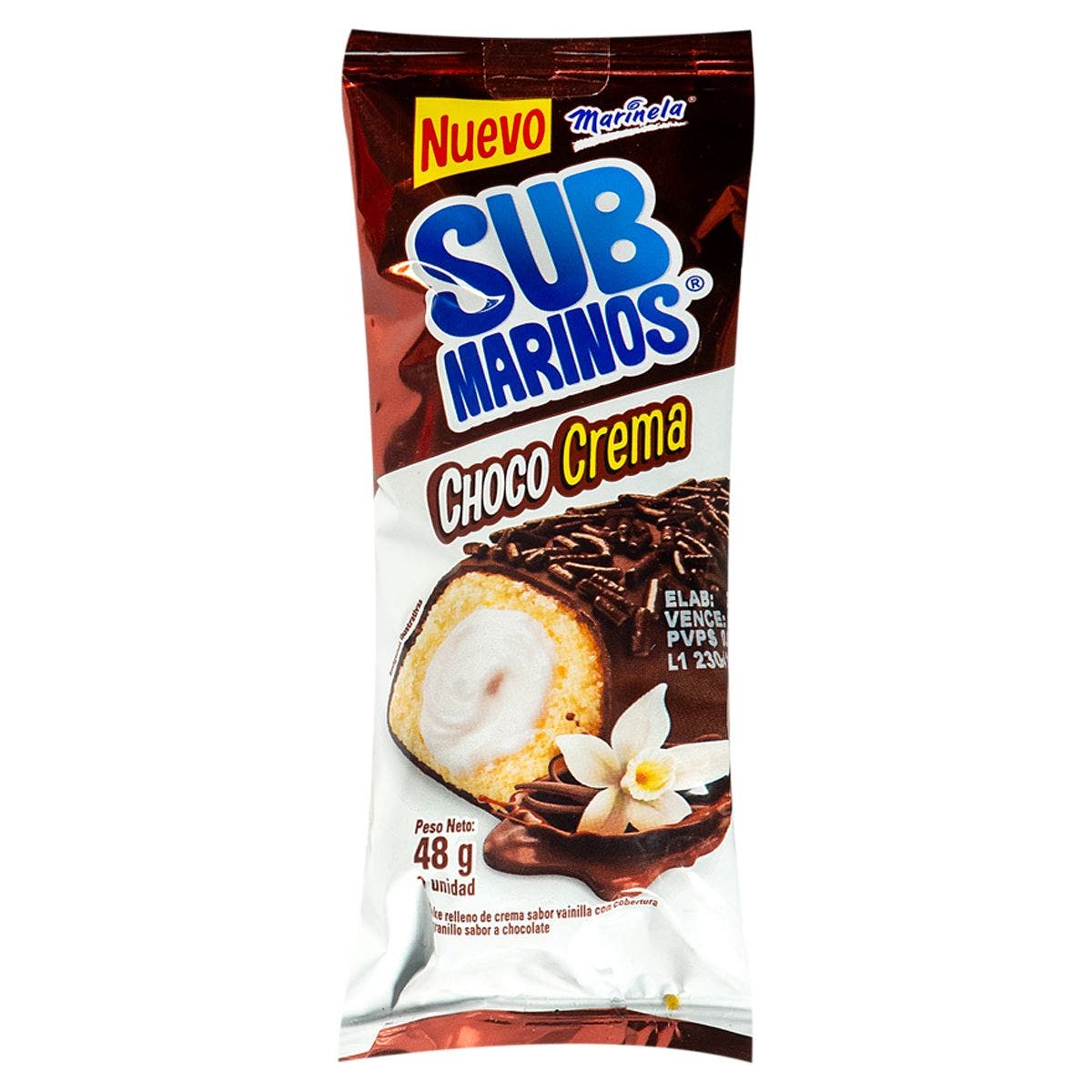 SUBMARINOS CHOCO CREMA 48G
