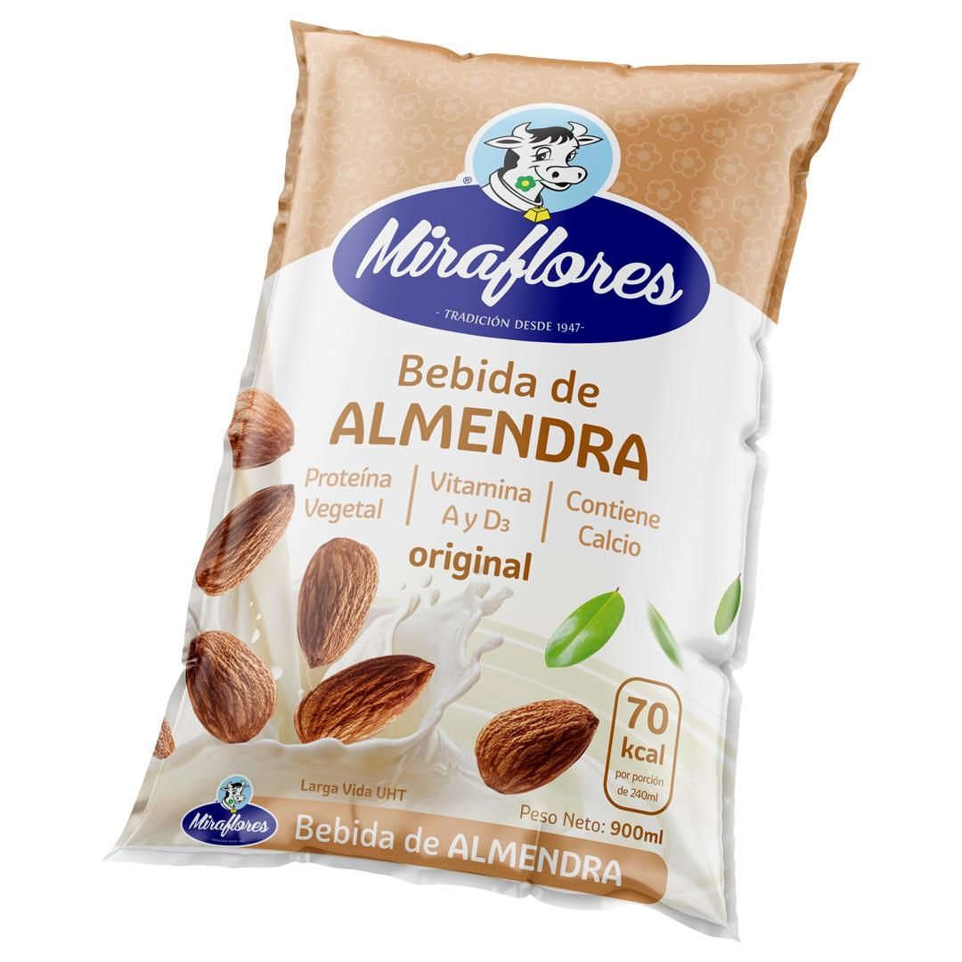 BEBIDA DE ALMENDRA ORIGINAL MIRAFLORES FUNDA 900ML