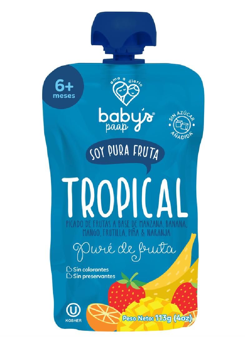 PURE DE FRUTA TROPICAL BABYS 113G