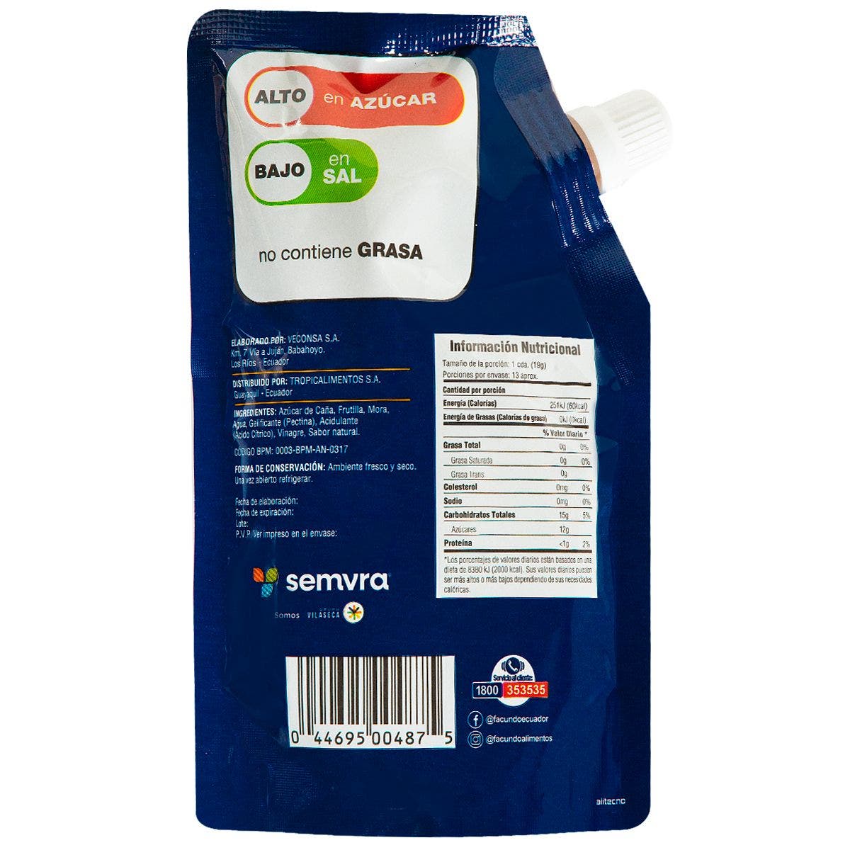 MERMELADA DE FRUTIMORA 250GR - Imagen 2