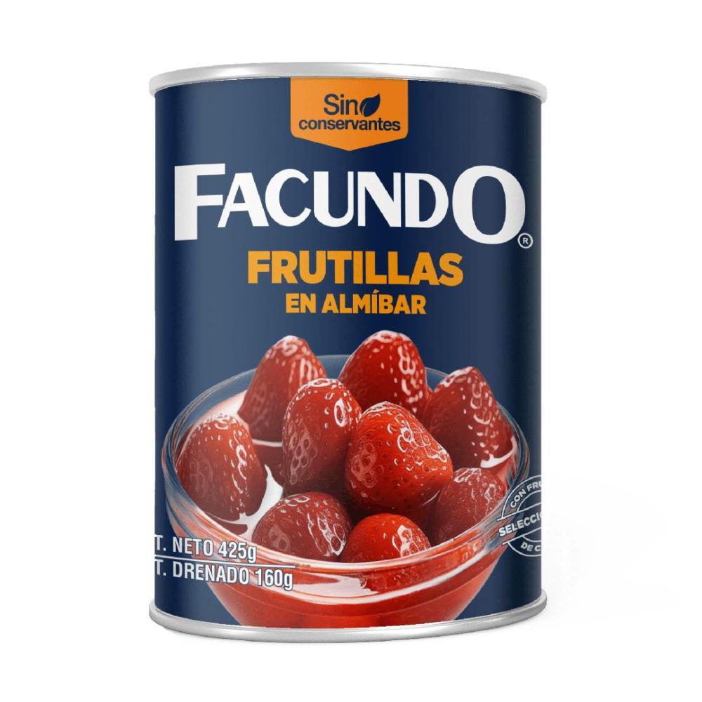 FRUTILLAS EN ALMÍBAR FACUNDO 425G