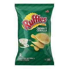 RUFFLES CREMA Y CEBOLLA 136G