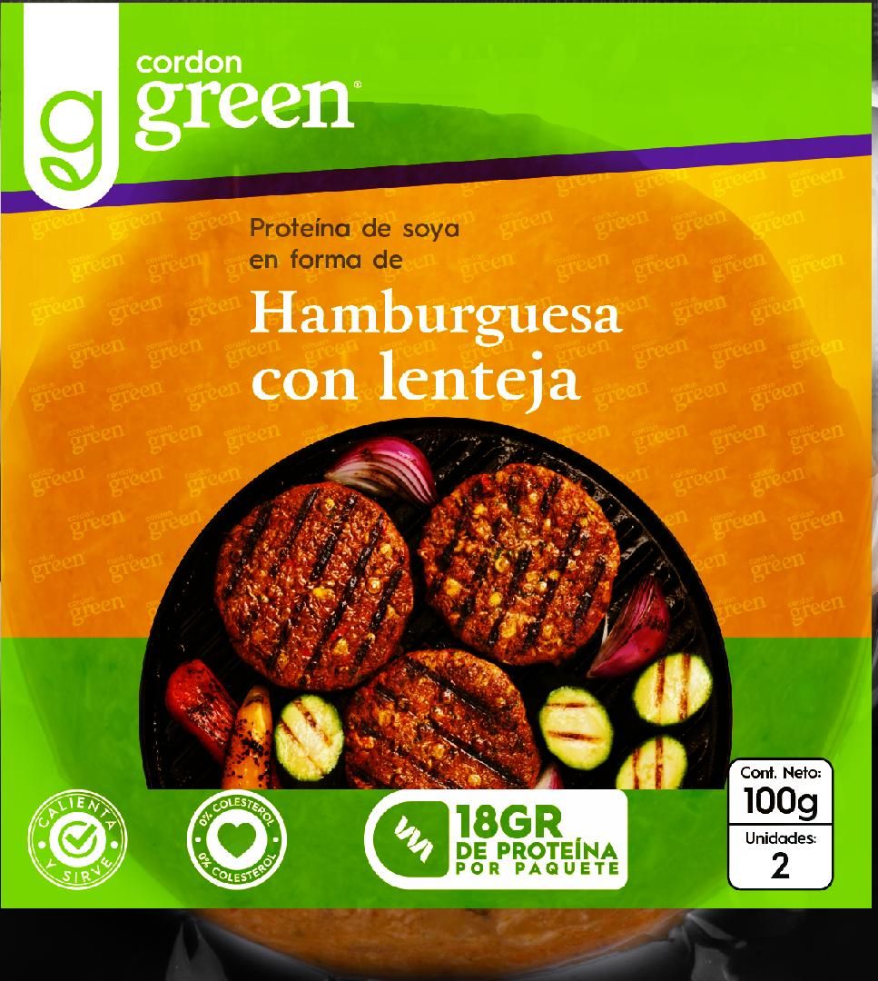 HAMBURGUESA CON LENTEJA 120G