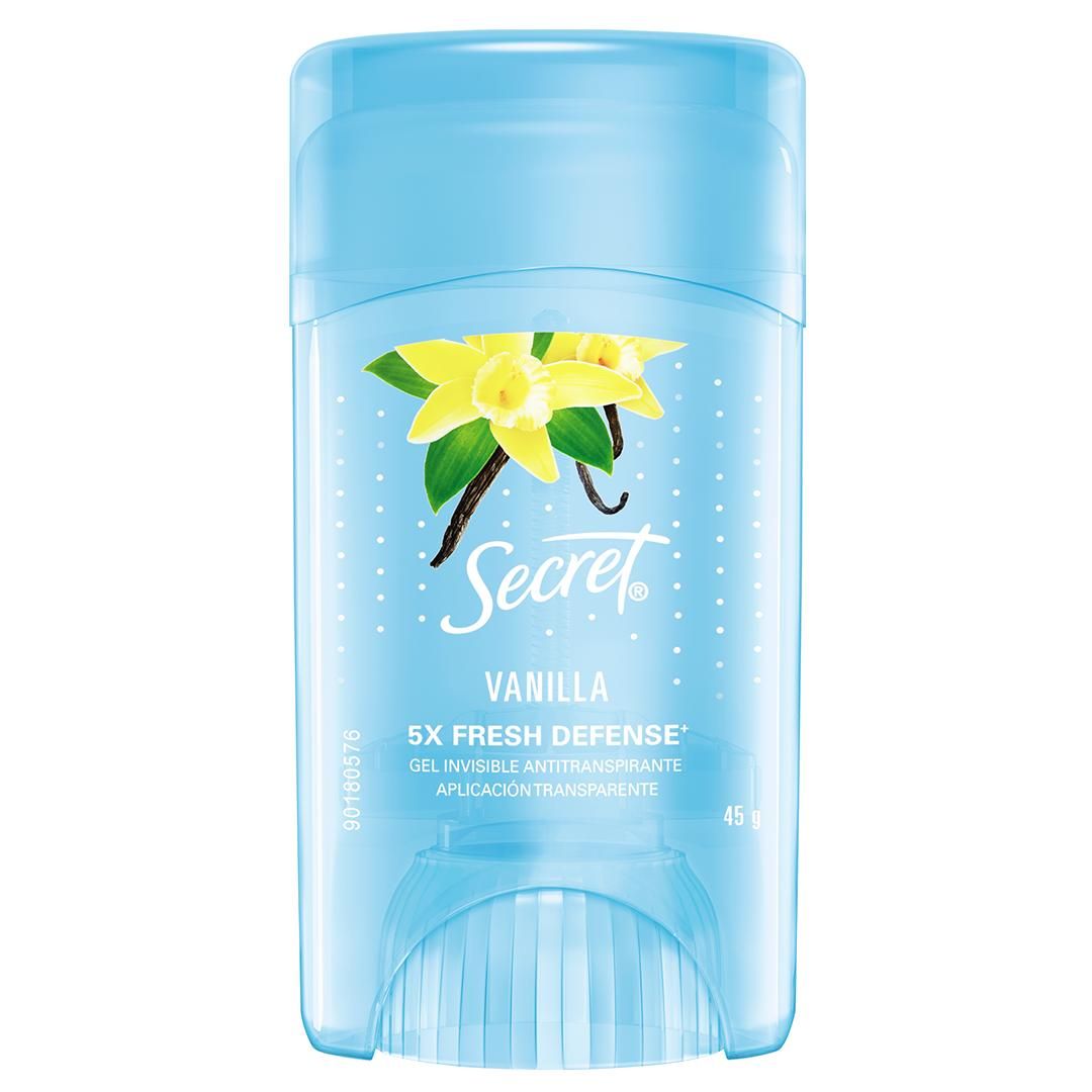 DESODORANTE SECRET CLEAR GEL VANILLA 45G