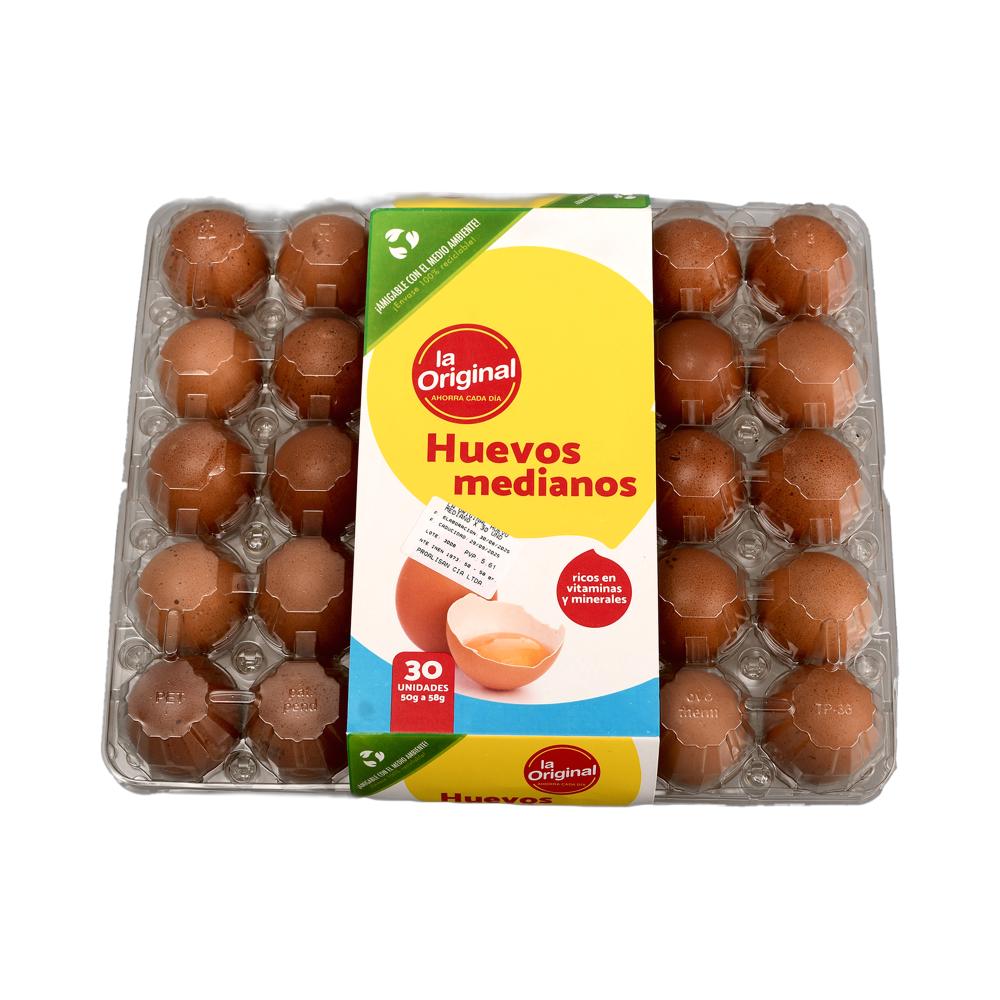 HUEVOS MEDIANO ECONOMICO CUBETA X30