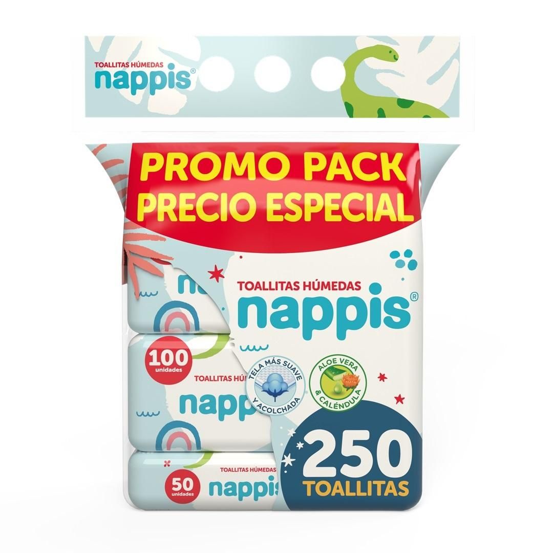 TOALLAS HUMEDAS NAPPIS 200 Y 50 1350G