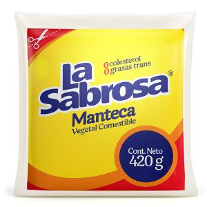 MANTECA LA SABROSA FUNDA 420G