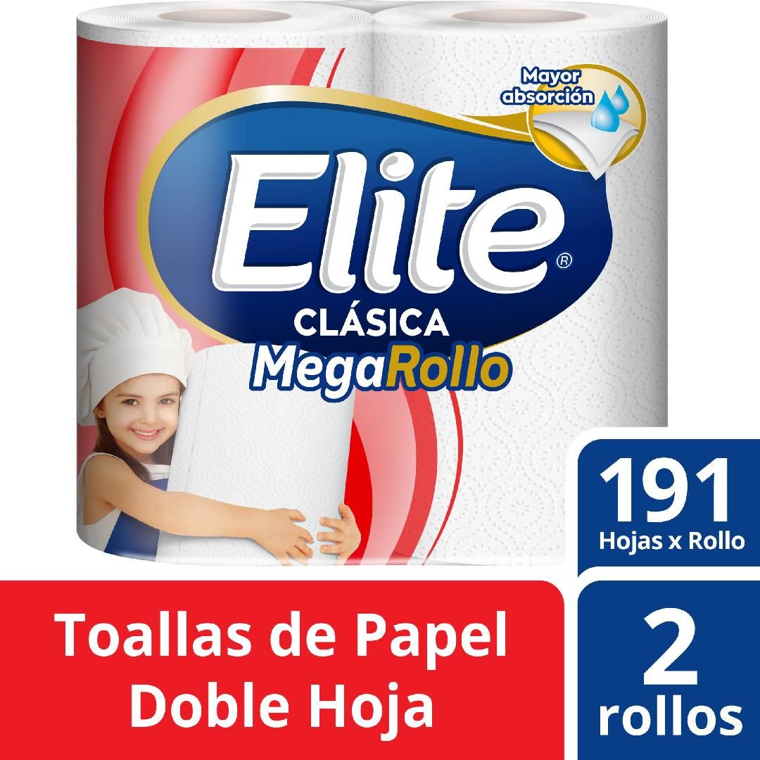 TOALLA DE PAPEL ELITE MEGAROLLO X2